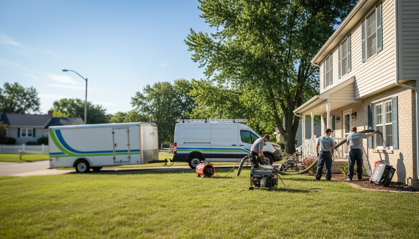Flooded Basement Restoration And Cleanup With Repair in Portage, OH near me